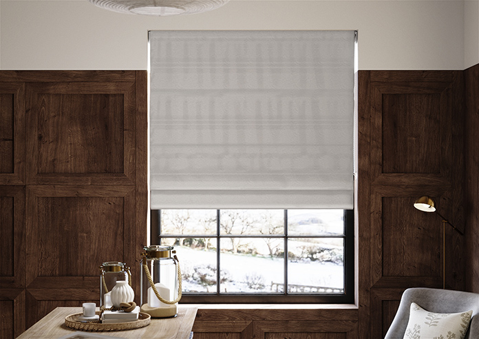 Lucerne Faux Silk, Champagne Mist - Roman Blind - Image 3